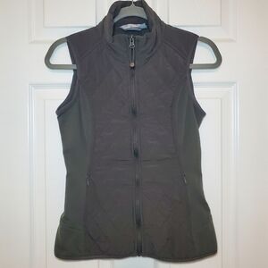 Athleta Green Vest Quilted Sz XS